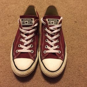 Maroon Converse Women's 7 Men's 5