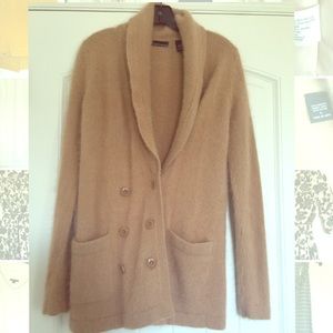Angora beige cardigan