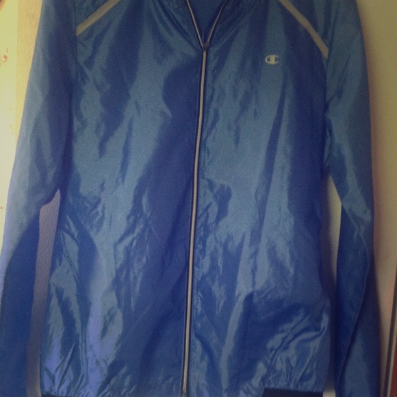 Light blue champions wind breaker