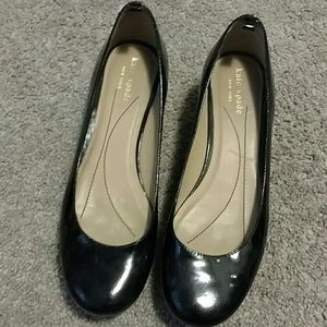Patent Leather Kate Spade platform heels.