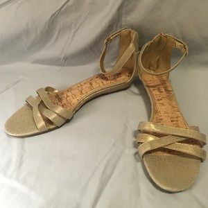 Merona Gold Flat Sandal