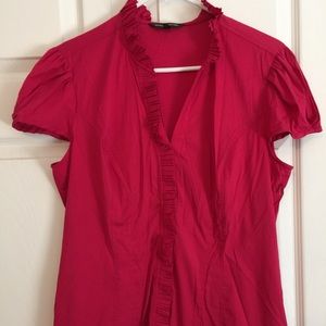 Wine color dress shirt