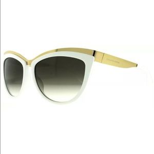 Alexander McQueen Colorblock Cat-Eye Sunglasses