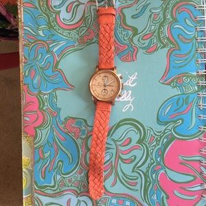 Rose gold fossil watch