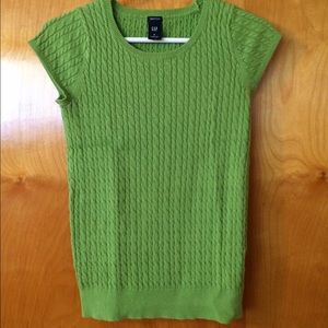 Gap Green Short Sleeve Sweater