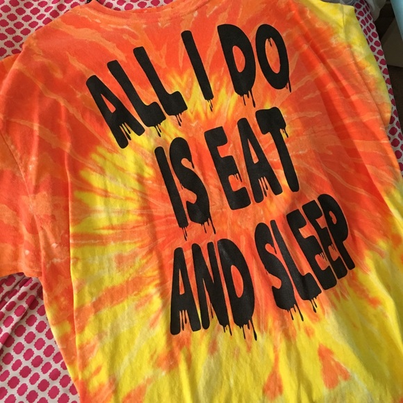 Stay Happy Stay Weird Tops - All I do is eat and sleep shirt XL