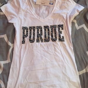 Brand new white Purdue boilermaker fitted t shirt
