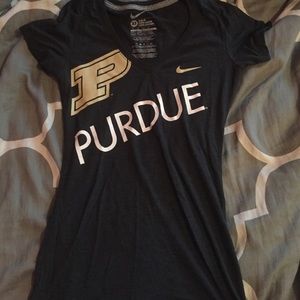 Purdue grey fitted Nike tee shirt