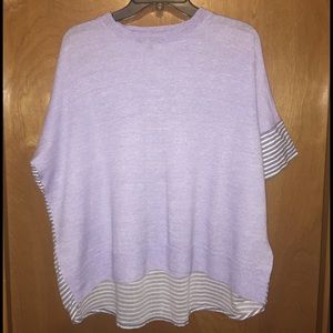 J. Crew periwinkle striped shirt