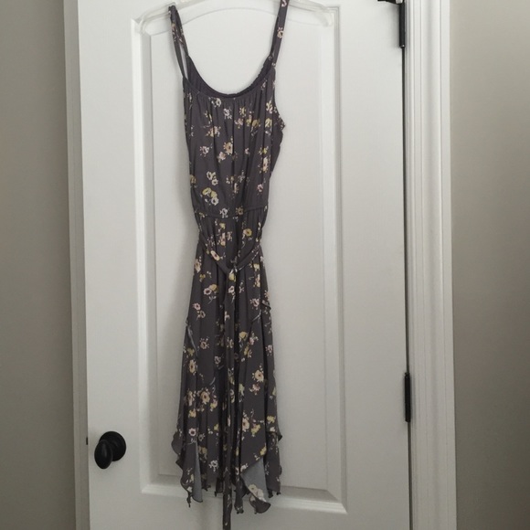 Lauren Conrad grey floral sundress