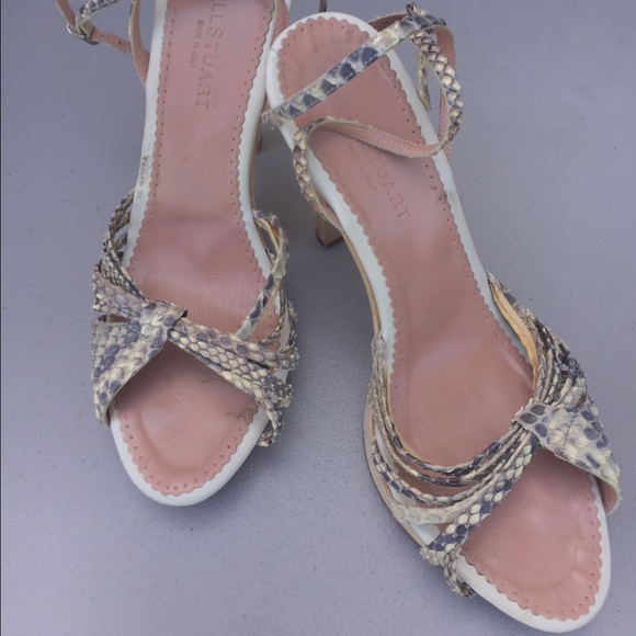 Jill Stuart genuine snake skin heel