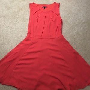 Coral Skater Dress