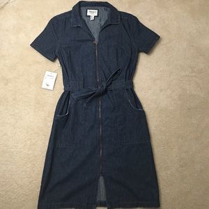 Denim shirt dress