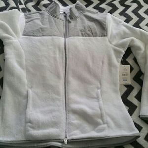 Plush zip up hoodie