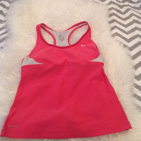 NWOT Nike pink dri fit sport bra