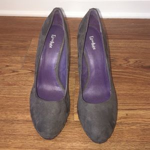 Limelight Trendy Grey suede heels