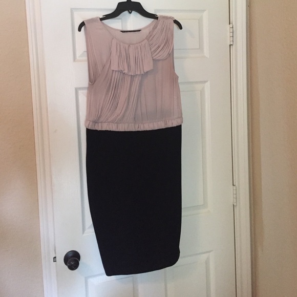 Zara Black and Tan Dress