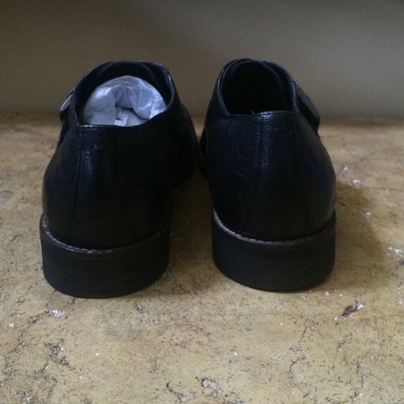 Kenneth Cole New York Men\'s Black Leather Shoes 8