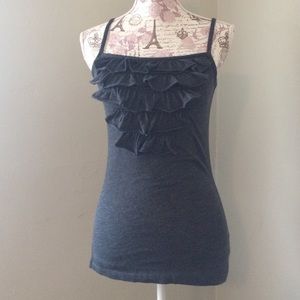 SOLD!! Spaghetti strap top with ruffles 😻