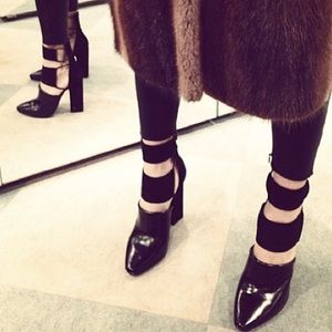 Alexander Wang Mackenzie leather and suede boogie