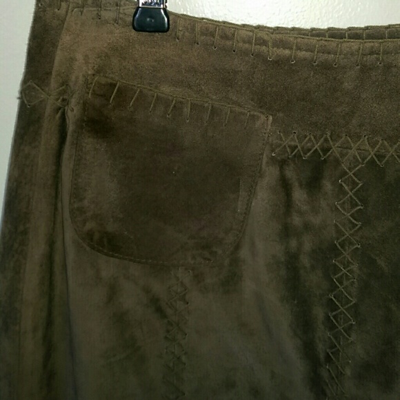 J.Jill brown suede skirt - Picture 2 of 2