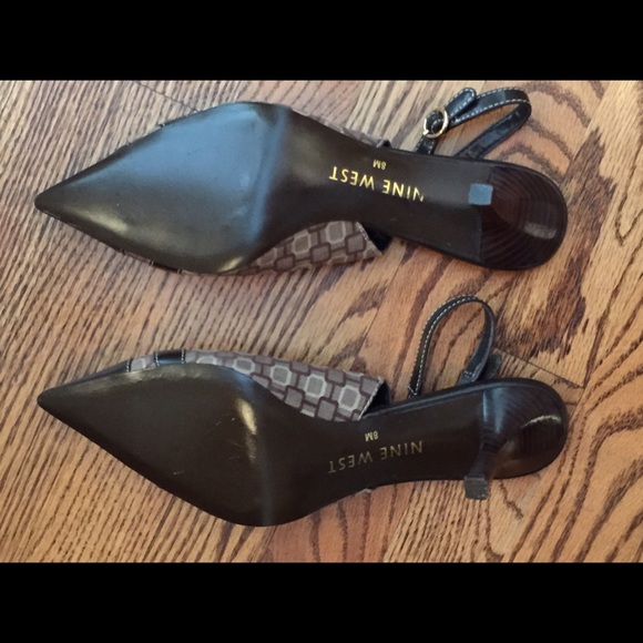 Brown Sling Back Heels - Picture 4 of 4