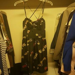 Skater dress with floral print