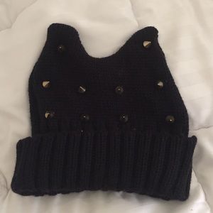 Studded Cat Ear Beanie