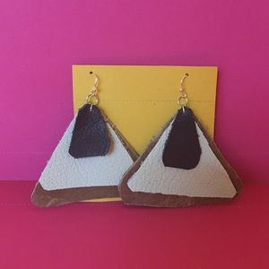 Authentic leathers earrings