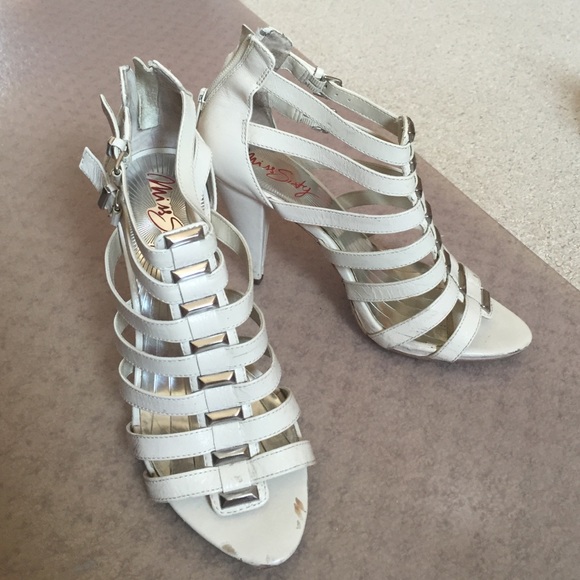Cream and silver miss sixty heels size 9 - Picture 1 of 4