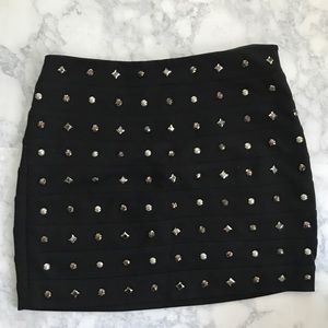Express Studio Design Black studded skirt