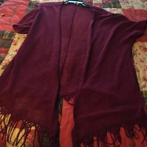 Wine colored coverup /Wrap