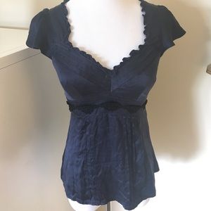 Nanette Lepore navy top
