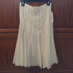 Summer white cotton skirt