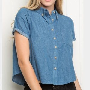 Brandy Melville Peyton denim shirt