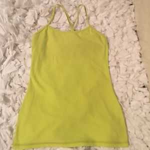 VGUC power y Lululemon tank! Yellow green color. 6