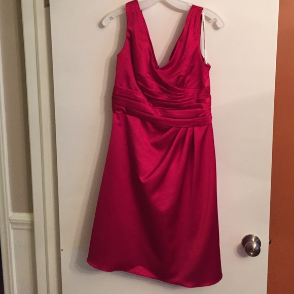 David's Bridal Red Dress