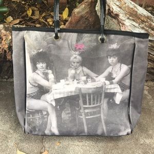 Authentic Anya Hindmarch blue label tote