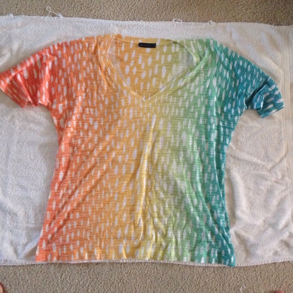 Multicolor Short-sleeve Top, Very Light!