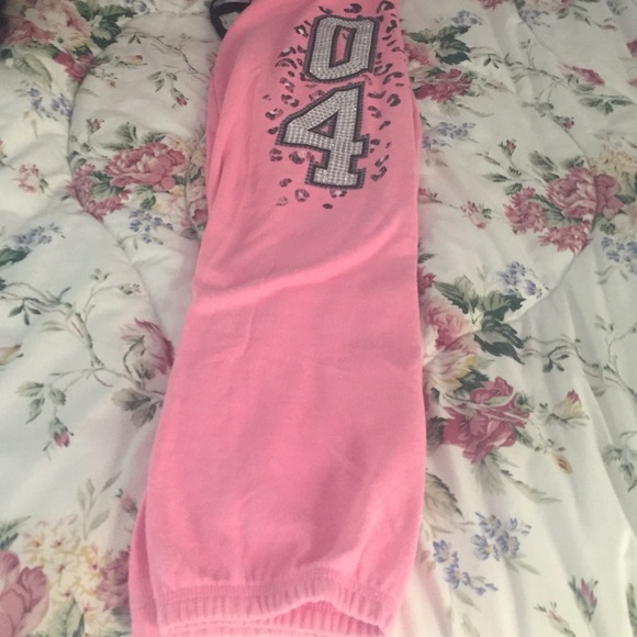 Pink justice sweatpants.