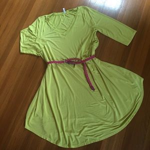 Pink Blush Maternity Swing Dress