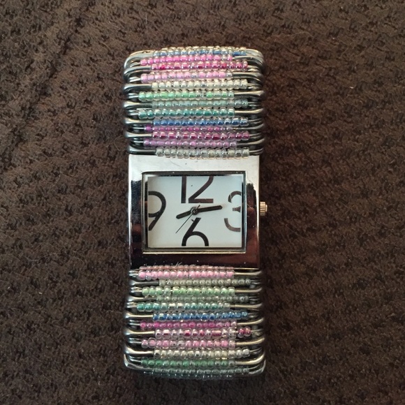 Elastic Safety Pin Watch - Picture 1 of 4