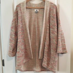 Pink multicolor cardigan