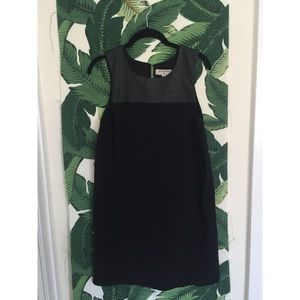 Bycorpus pleather detail shift dress