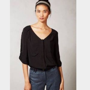 Edme & Esyllte black blouse from Anthropologie
