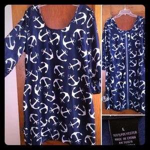 ⚓️BEAUTIFUL POLYESTER ANCHOR DRESS⚓️
