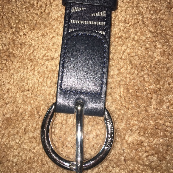 Navy blue moschino belt main image 4