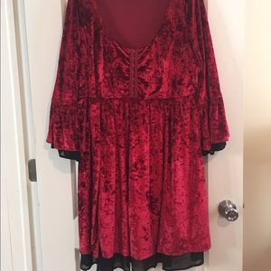 Velvet dress from Torrid