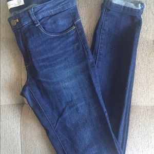 ZARA Trafaluc Dark Blue Denim Jeans