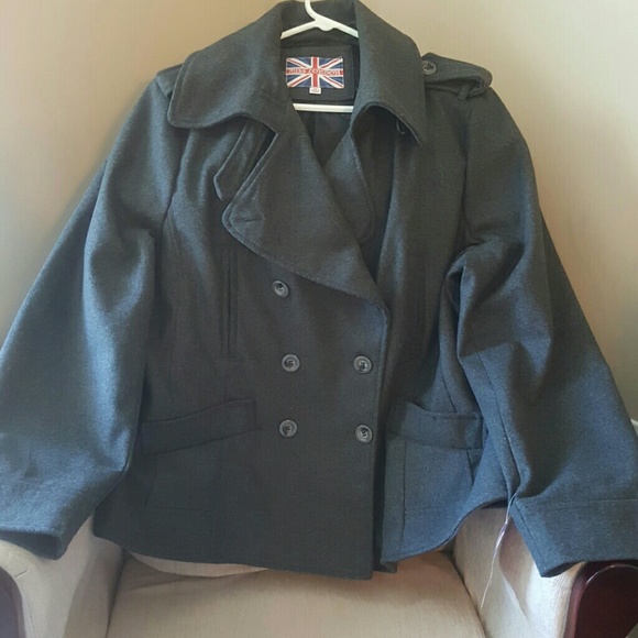 Jackets & Blazers - Wool button up coat